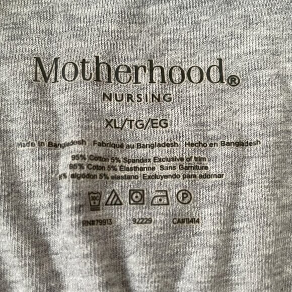 Motherhood Maternity Cotton Nursing Bra XL ONE GRAY - Picture 2 of 2